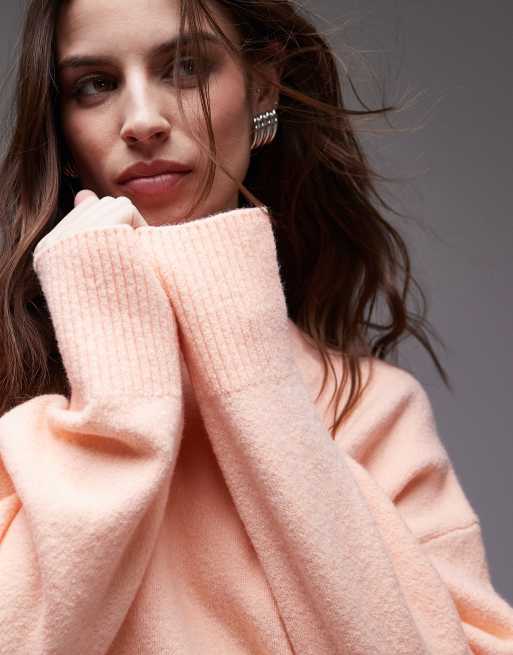 & Other Stories crew neck sweater in soft orange