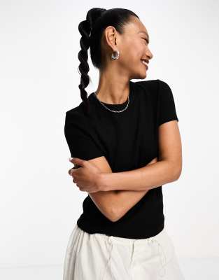 Other Stories Relaxed Short Sleeve T-shirt In Black