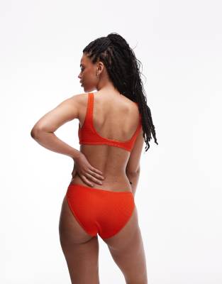 & Other Stories Crinkle Triangle Knot Bikini Top