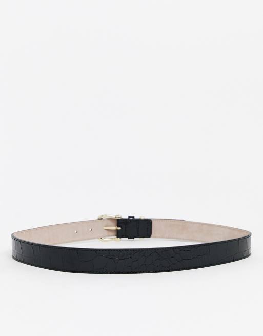  OTHER STORIES Circle Buckle Leather Belt