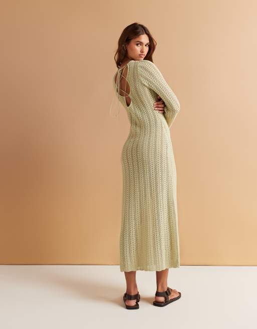 lime green crochet dress 1990s Crochet, sexy lime green dress – Wellington Hunters and Collectors