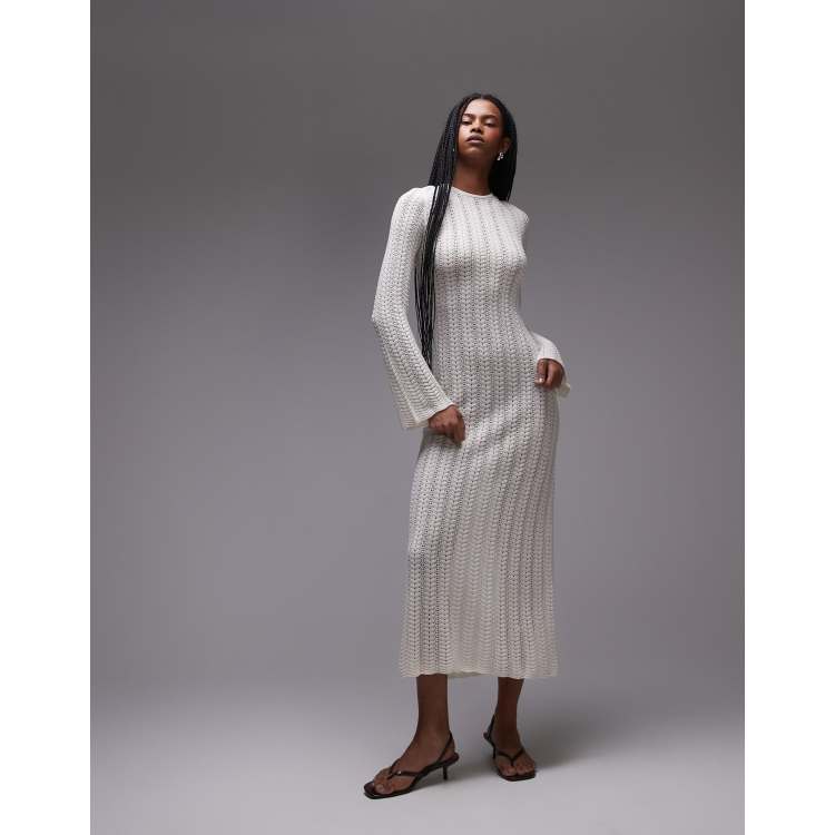 long sleeve brown knit dress Ingrid & Isabel Button Front Sweater Maternity Dress - Taupe
