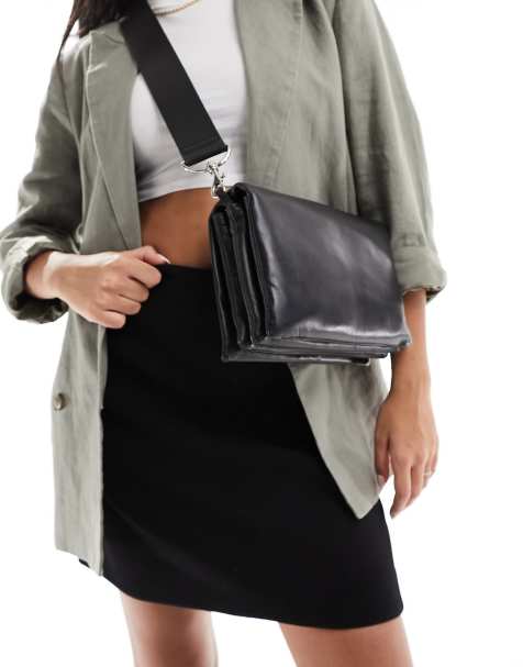 Crossbody tas dames zwart leer hot sale