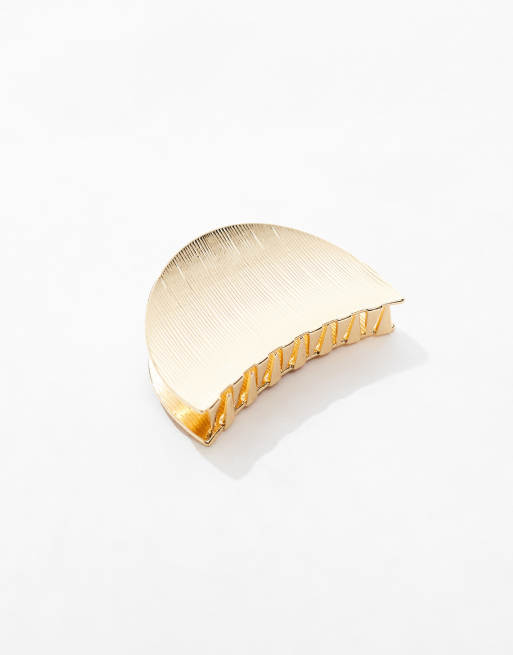 & Other Stories curved hair claw clip in gold, 2 of 4