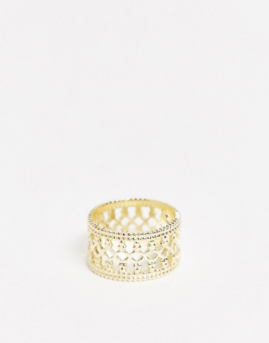& Other Stories cut out cuff ring in gold