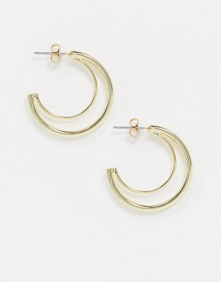 & Other Stories cut-out hoop earrings in gold