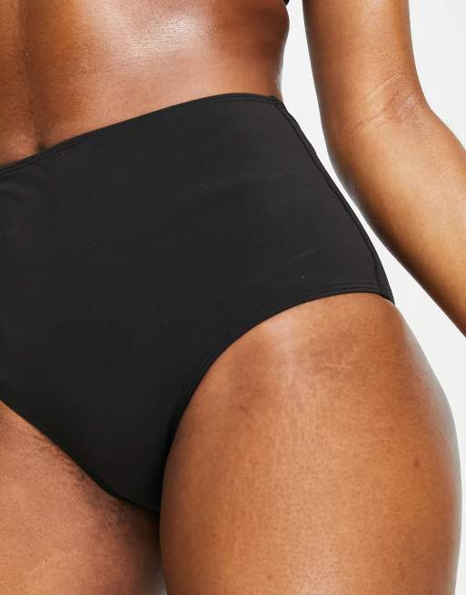 & Other Stories – Czarny dół od bikini z podwyższonym stanem – BLACK, 3 z 4
