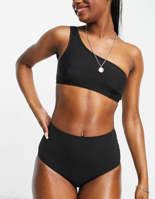 & Other Stories – Czarny dół od bikini z podwyższonym stanem – BLACK, 4 z 4