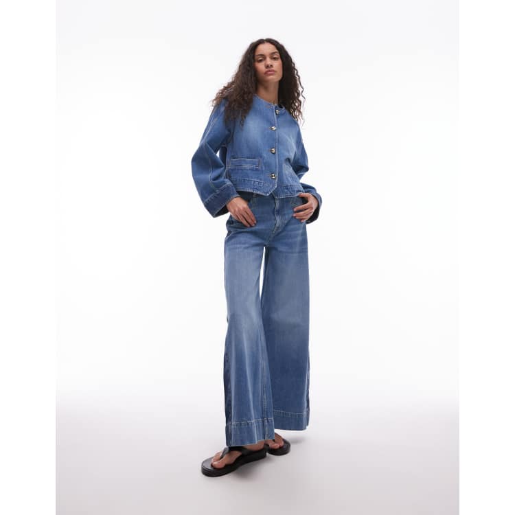 スカート Main story denim jacket Denim Midi Skirt - Mid Blue - Midi skirts - & Other Stories