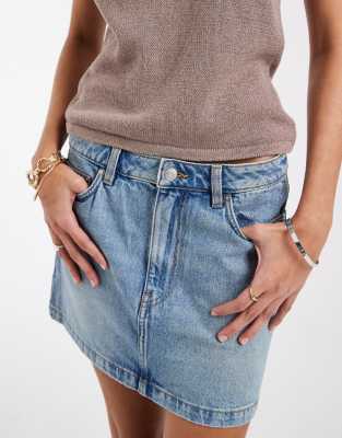 & Other Stories Denim Mini Skirt In Blue