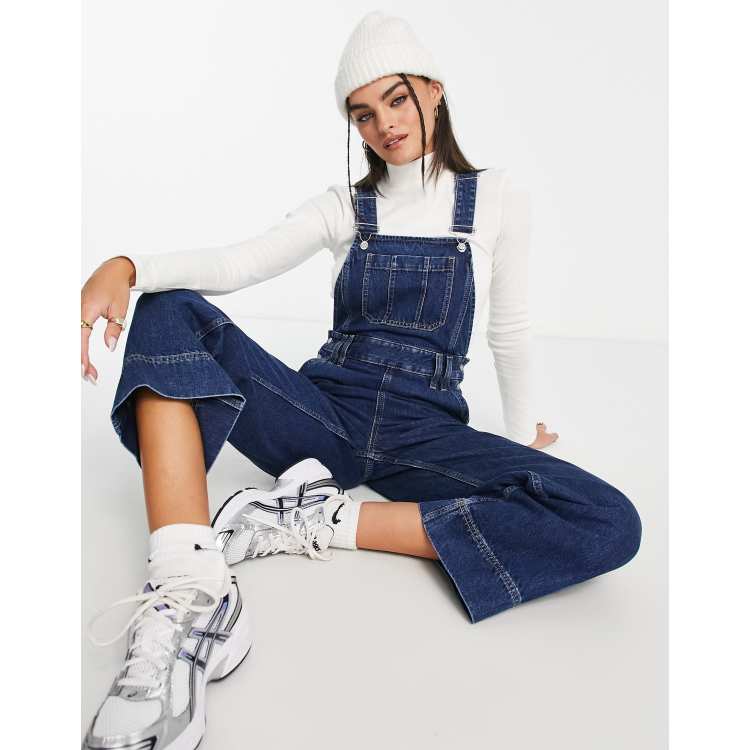 & Other Stories denim overalls in dark blue | ASOS
