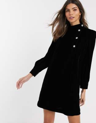 and other stories black velvet dress