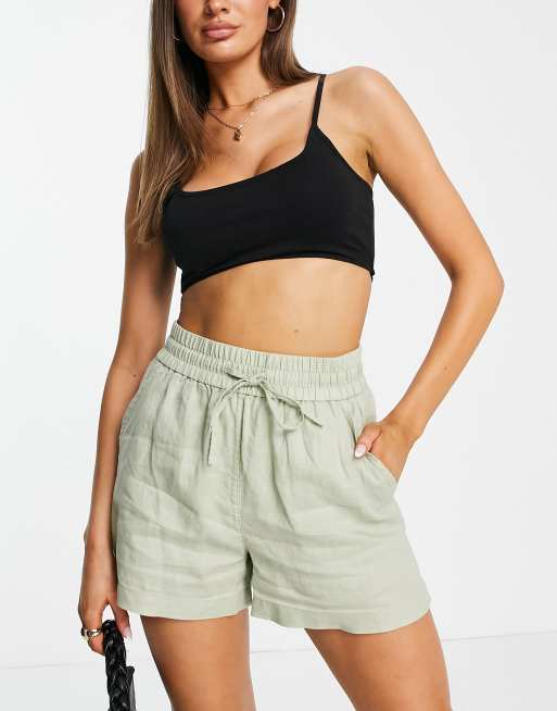 Green 2024 drawstring shorts