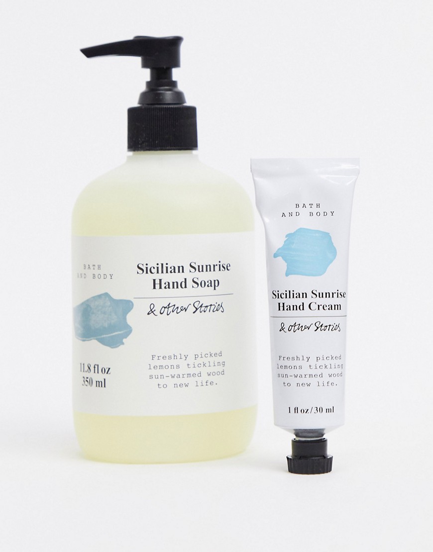 & Other Stories duo hand care kit in SICILIAN SUNRISE-No Colour