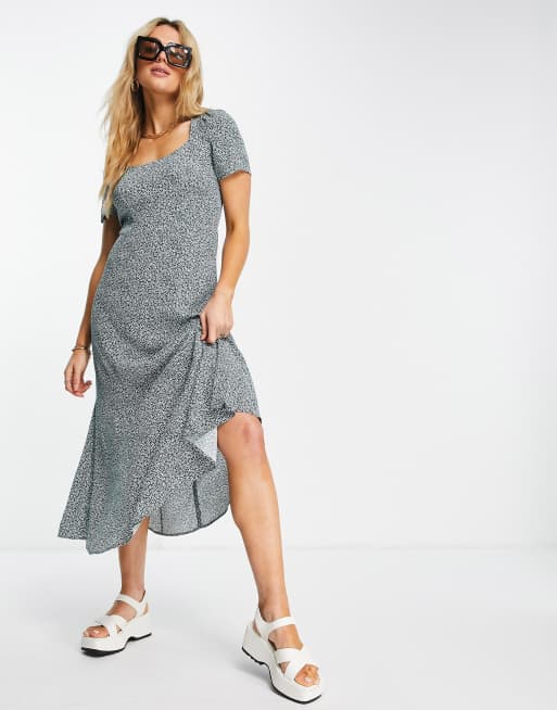 other stories floral midi dress