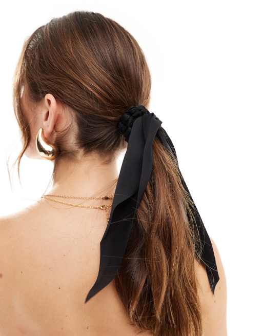 & Other Stories - Elastico per capelli nero con dettaglio in tessuto