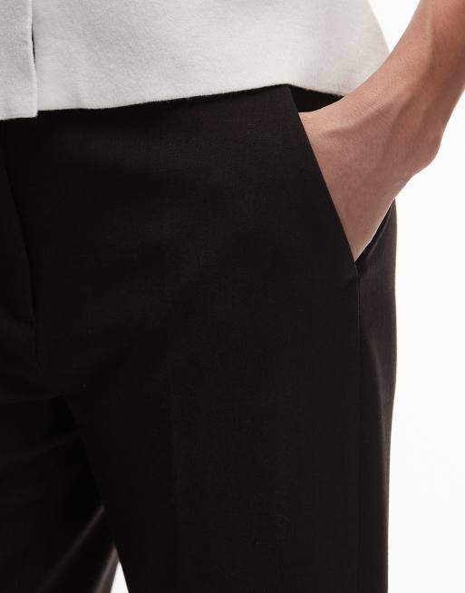 & Other Stories – Elegante Slim-Fit-Hose mit ausgestelltem Bein in Dunkelbraun , 5 von 5