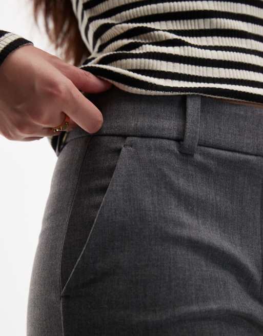 & Other Stories - Elegante smalle flare-broek in donkergrijs , 4 van 5