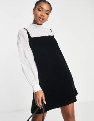 black velvet babydoll dress NWT Miu Miu Black Velvet Babydoll Mini Dress – Style on Lafayette