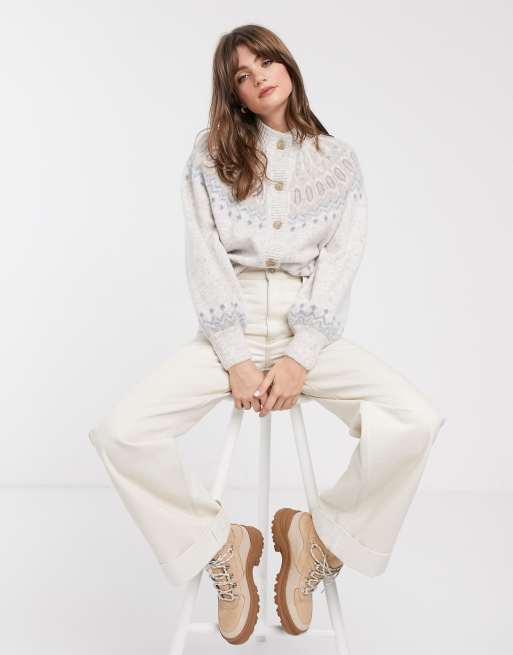 other stories beige cardigan