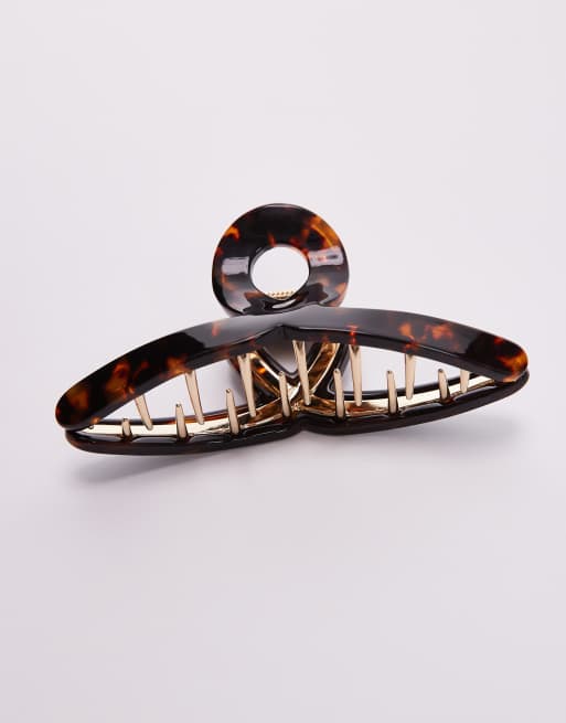 & Other Stories - Fermaglio per capelli marrone tartarugato con design attorcigliato, 2 di 3