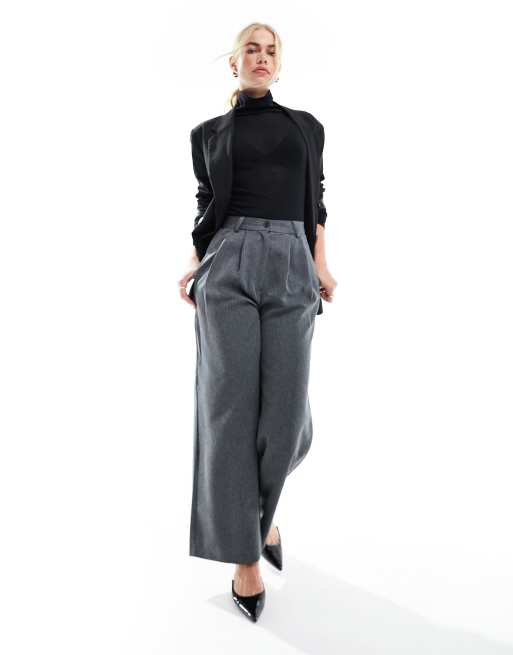 & Other Stories fine knit roll neck long sleeve jumper in black, 2 of 4