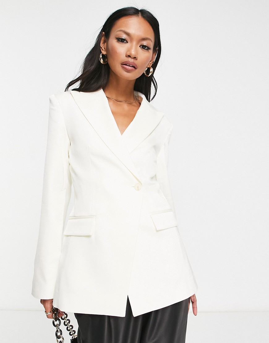 & Other Stories fitted co-ord blazer in white