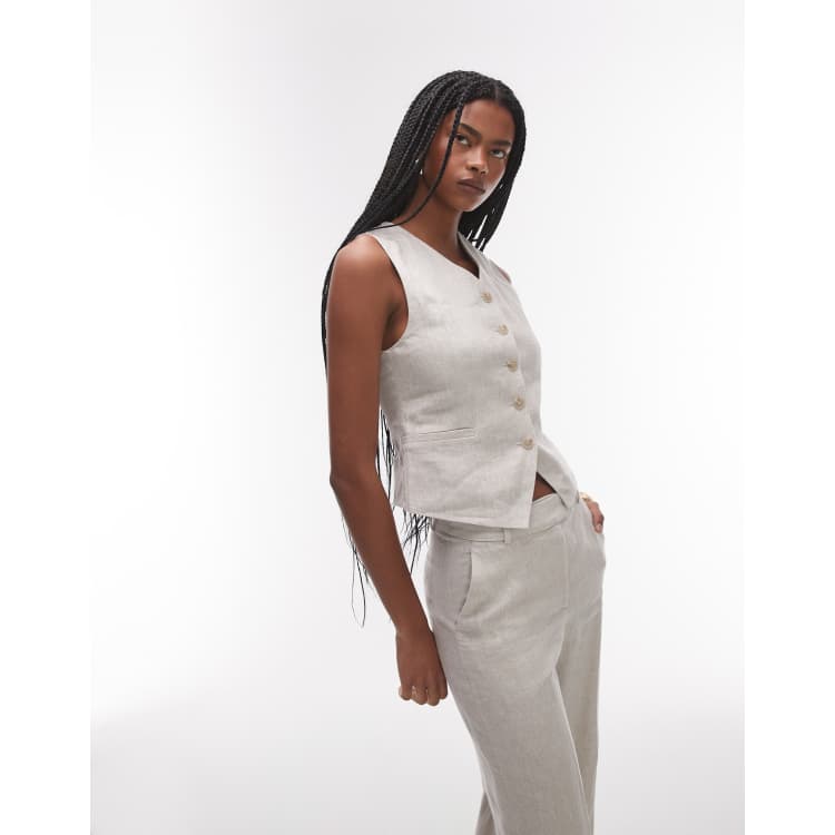 トップス HOWIE linen vest (beige) HOWIE linen vest (beige) – HOWIE CLOTHING