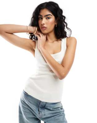 & Other Stories & Other Stories fitted vest in white