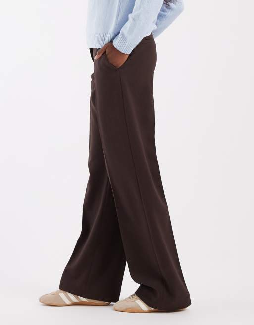 & Other Stories flared trousers in chocolate brown, 2 of 5