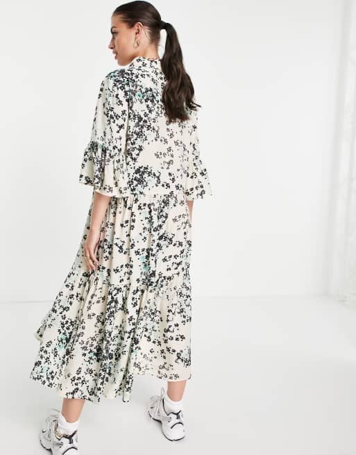 Floaty store midi dress