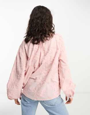other stories pink blouse