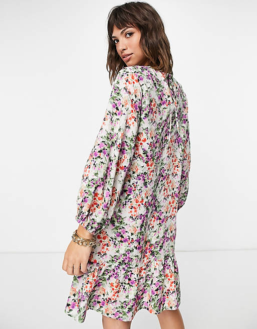  & Other Stories floral print smock dress in multi 