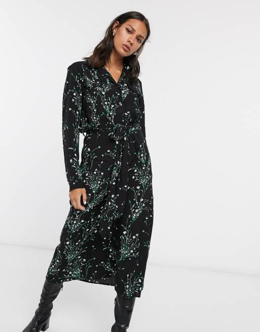 other stories floral midi dress