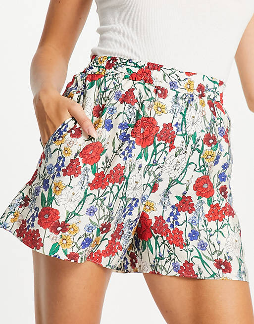 & Other Stories shorts in floral print
