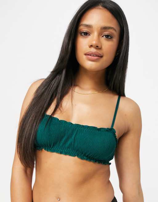 Dark sales green bralette