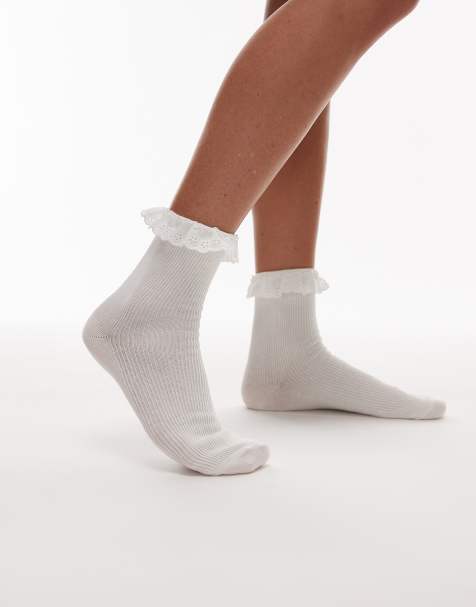 & Other Stories frill socks in white - view 1