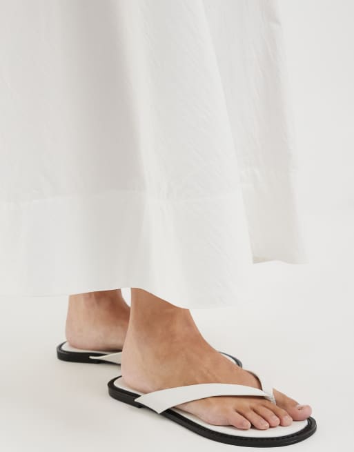 & Other Stories full circle maxi skirt in white, 2 of 5