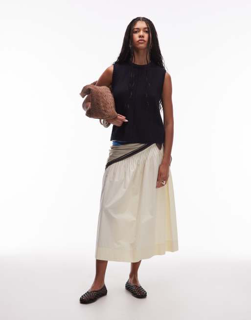 & Other Stories - Gebreide tanktop van wolmix in blauw, 2 van 4