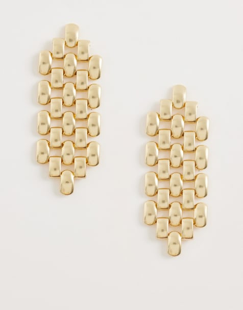 & Other Stories - Geometrische oorhangers in goud - view 1