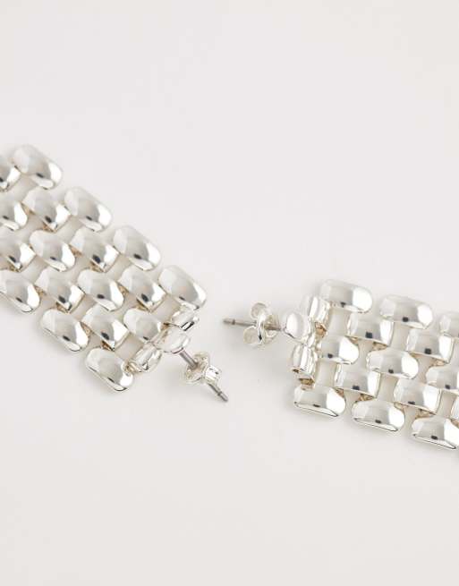 & Other Stories - Geometrische oorhangers in zilver, 3 van 4