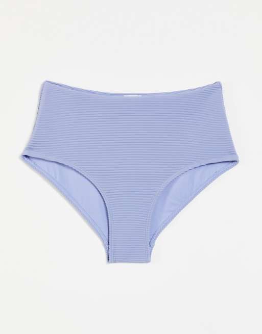 & Other Stories - Gesmokt bikinibroekje van polyester met hoge taille in blauw - MBLUE