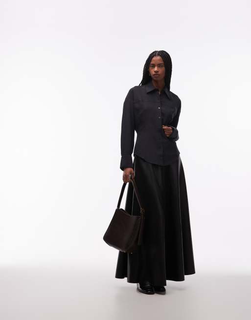& Other Stories - Getailleerde blouse in zwart , 3 van 4