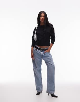 & Other Stories - Gilet boutonné devant en laine mélangée - Noir