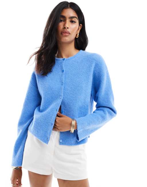 Gilet laine bleu hotsell