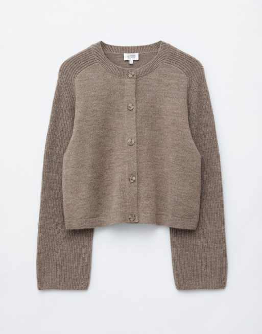 & Other Stories gilet en mélange coton et laine beige, 5 de 5