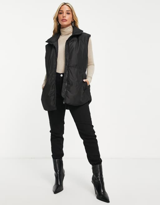 & Other Stories - Gilet in poliestere allacciato in vita nero - BLACK