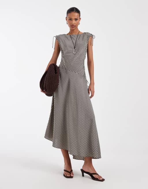 & Other Stories gingham sundress in dark blue | ASOS