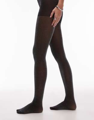 & Other Stories & Other Stories glitter tights in black