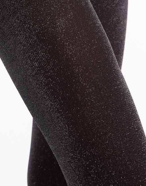& Other Stories glitter tights in black, 2 of 3